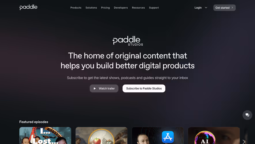 Paddle Podcast Pages