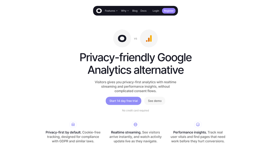 Visitors Comparison Page
