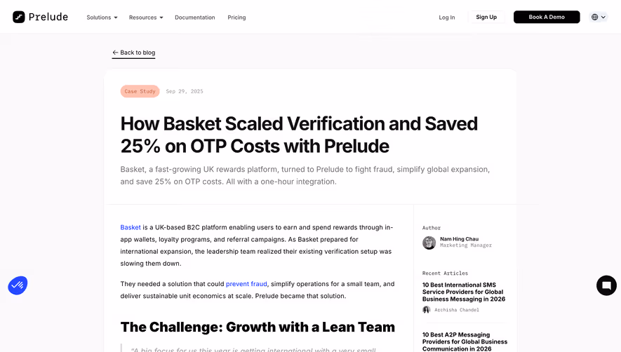 Prelude Blog Template