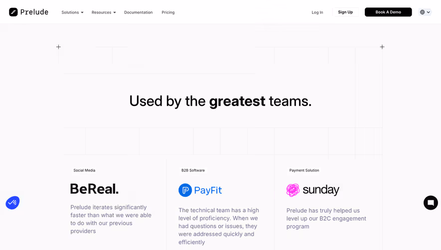 Prelude Customer Stories