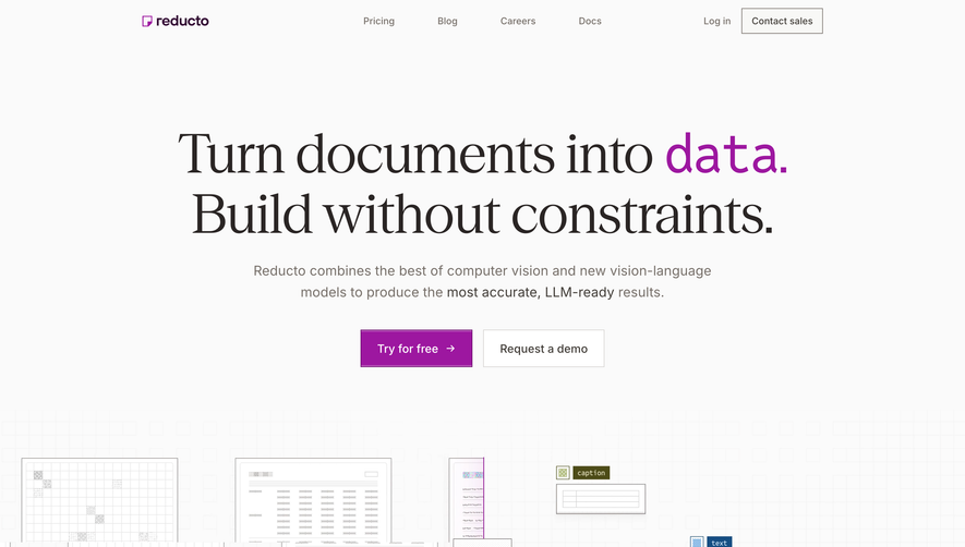 Reducto Landing Page