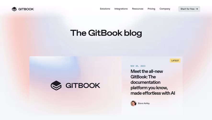 GitBook Blog Feed