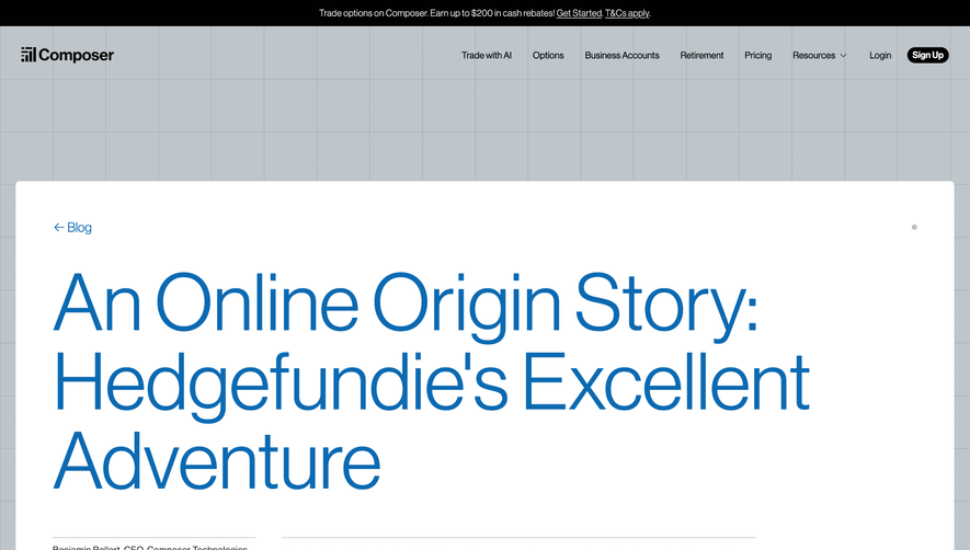 Composer Blog Template
