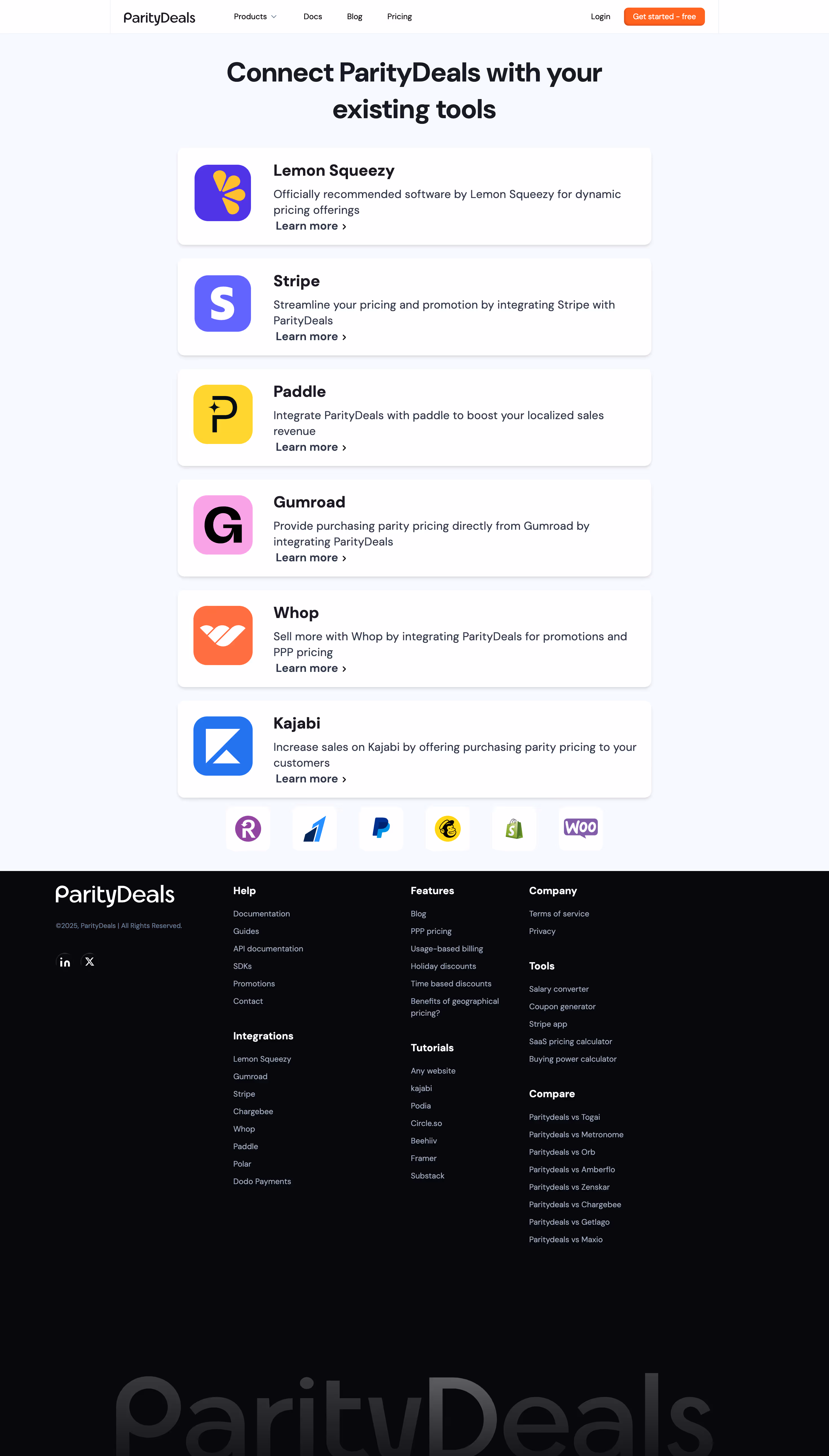 ParityDeals Integrations Library