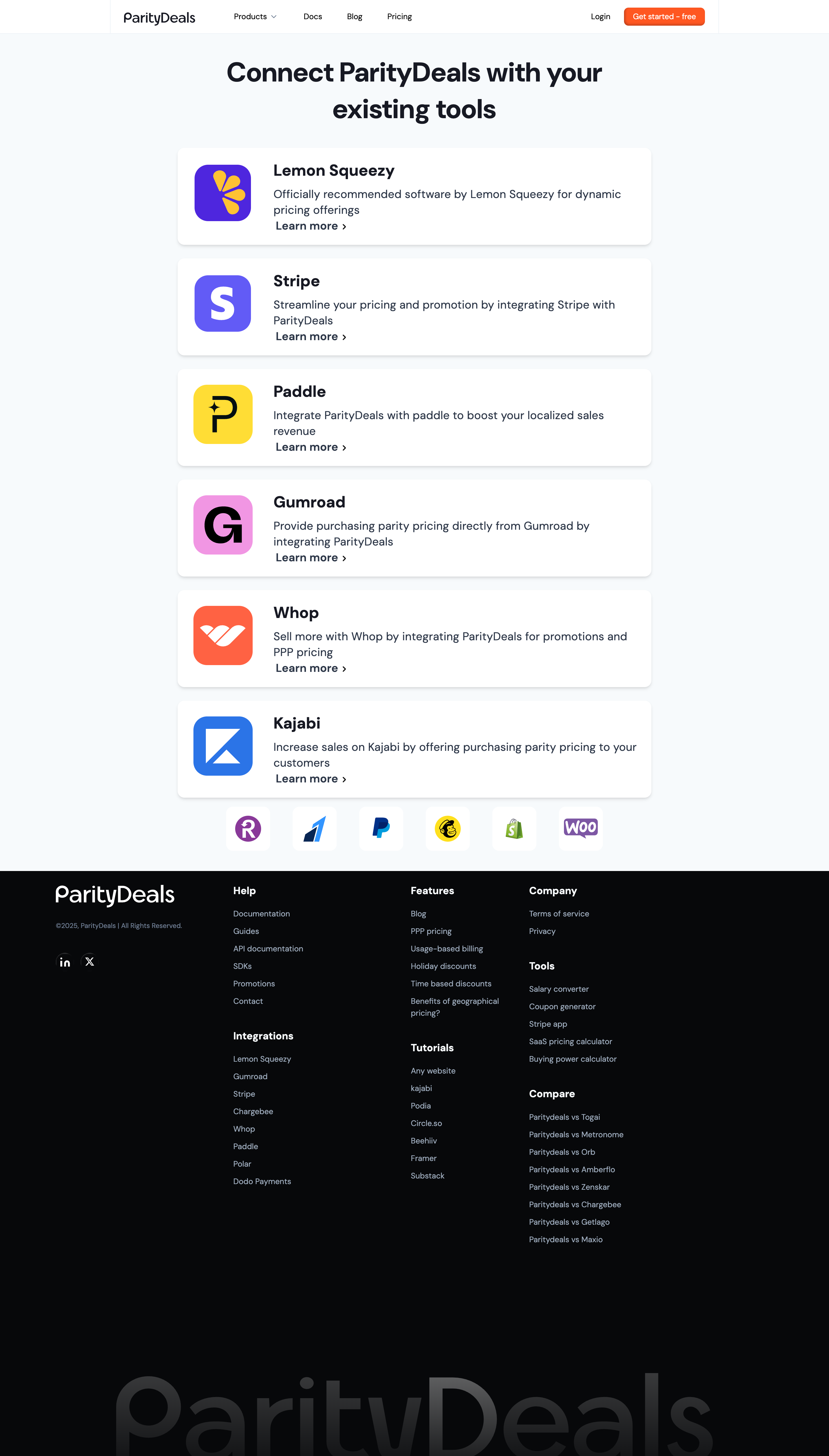 ParityDeals Integrations Library