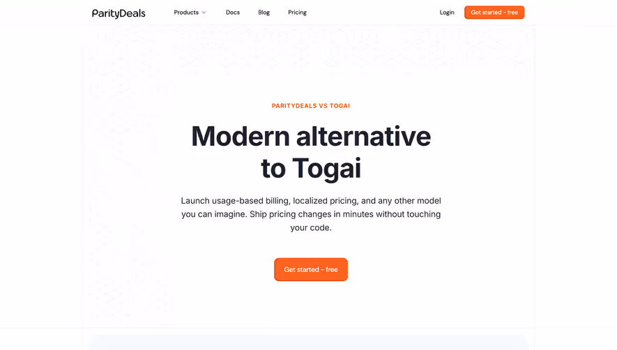 ParityDeals Comparison Page