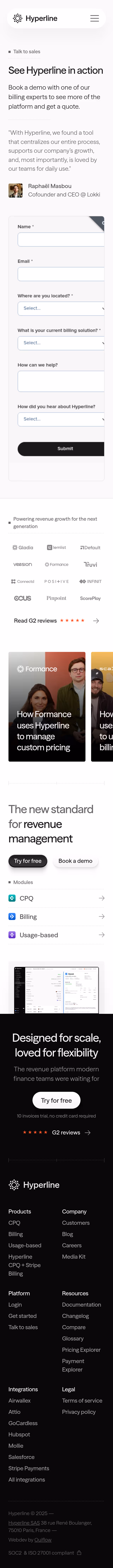 Hyperline Demo Request