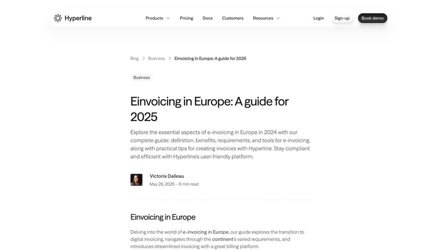 Hyperline Blog Template