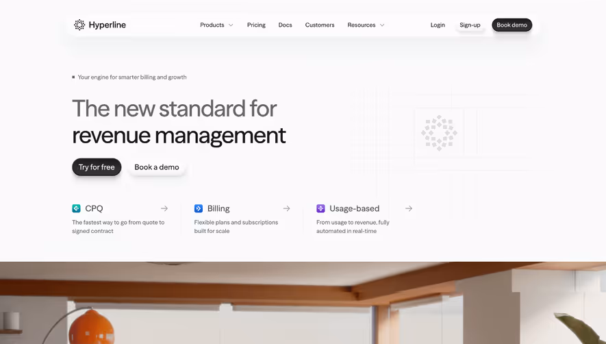 Hyperline Landing Page
