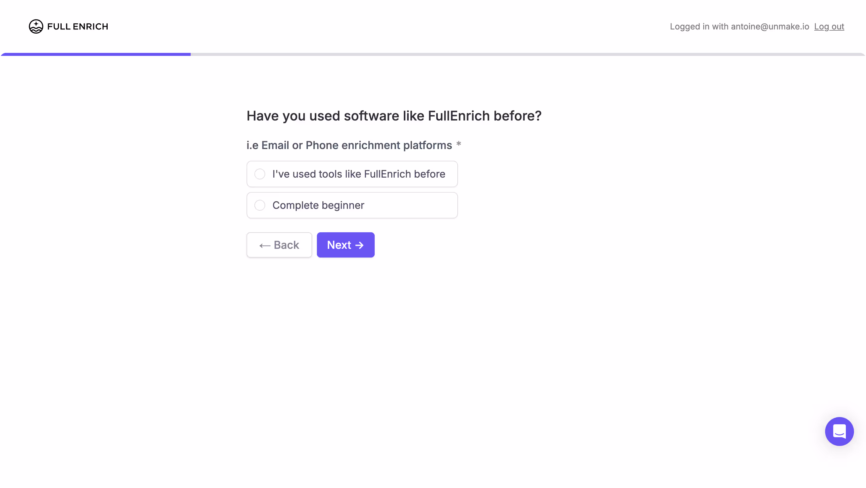 FullEnrich User Onboarding