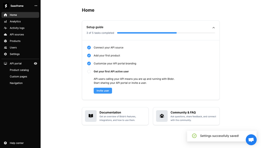 Blobr User Onboarding