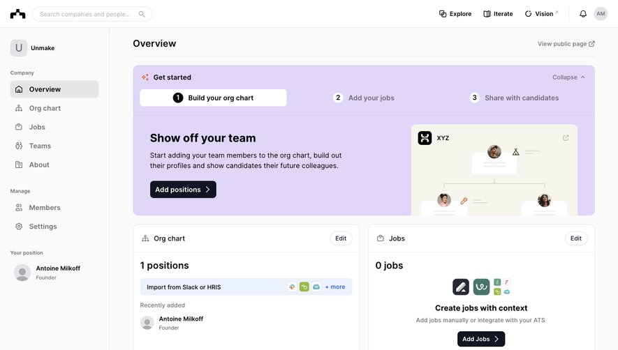 The Org User Onboarding