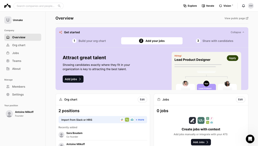 The Org User Onboarding
