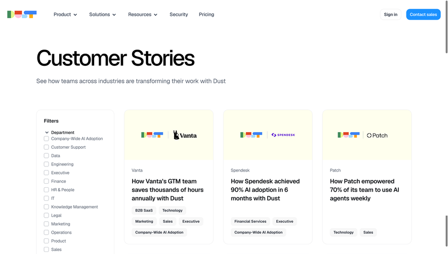 Dust Customer Stories