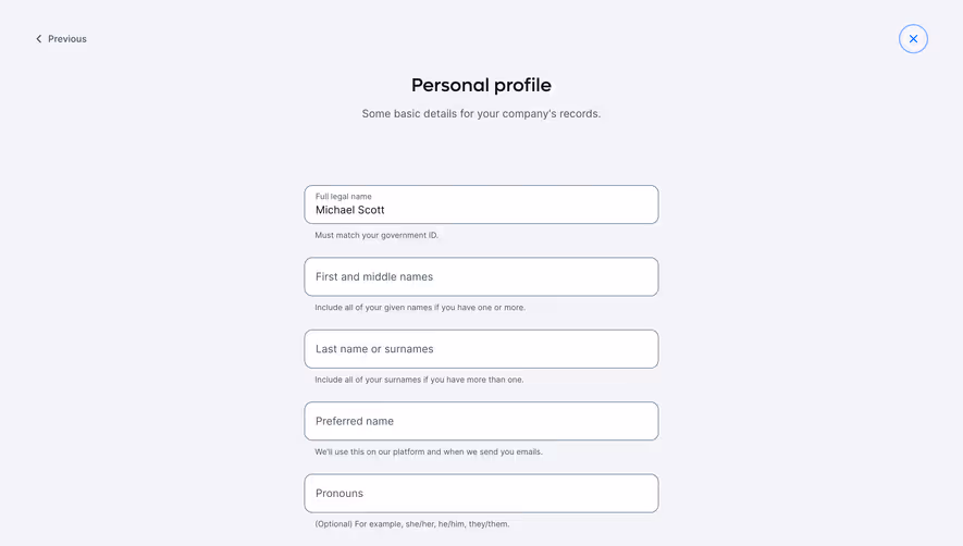 Remote Employee Profile Setup