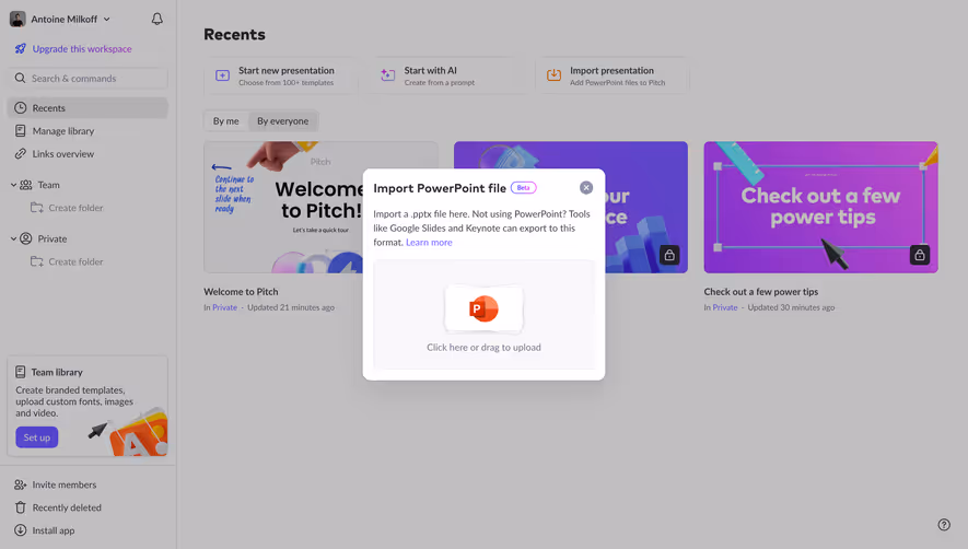 Pitch Import Presentation