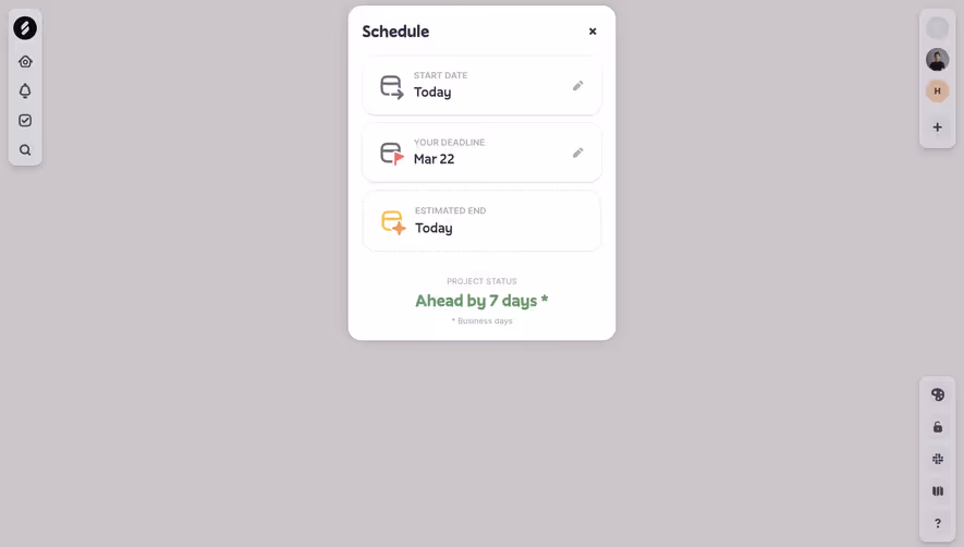 Logbook Dates Setted