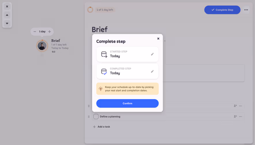 Logbook Complete Step