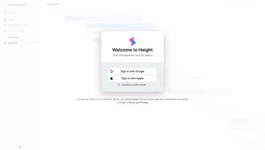 Height Signup