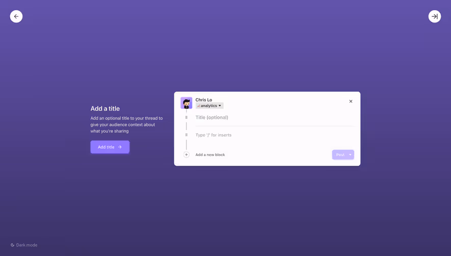 Threads Product Tour