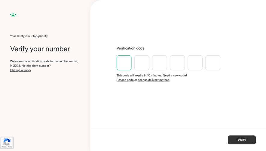 GoFundMe Multi-Factor Authentication Challenge