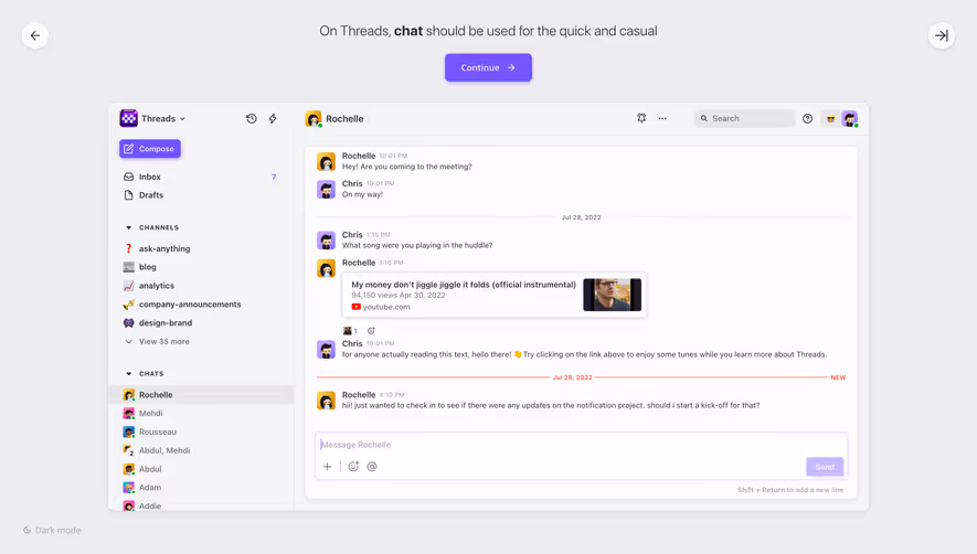 Threads Product Tour