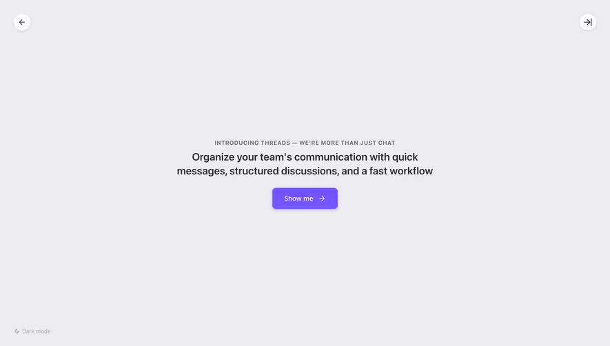 Threads Product Tour