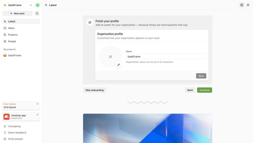 Campsite Account Setup