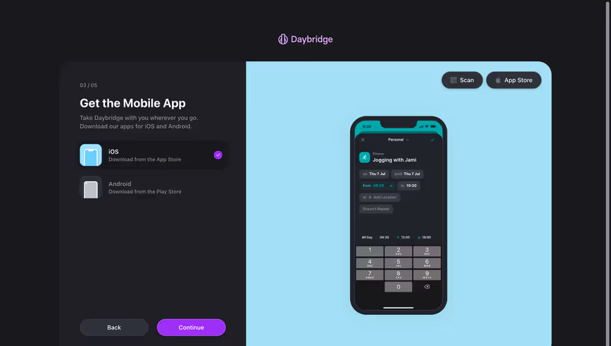 Daybridge User Onboarding
