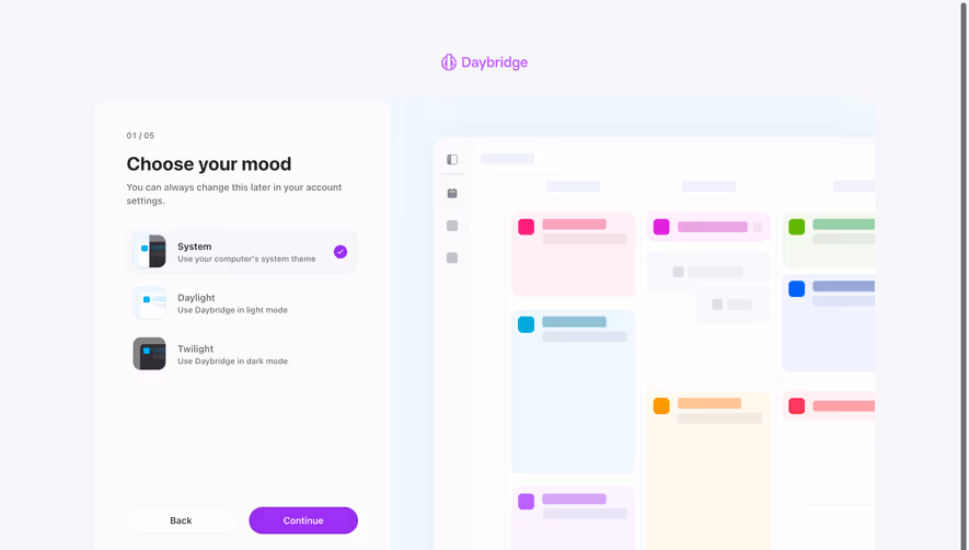 Daybridge User Onboarding