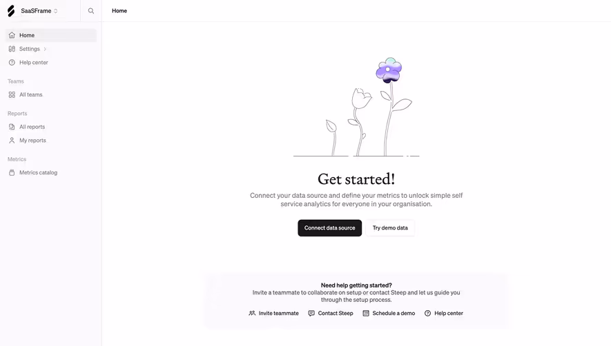 Steep Welcome Screen