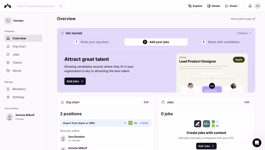 The Org User Onboarding
