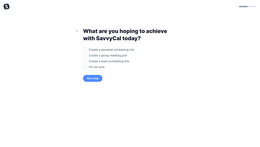 SavvyCal Account Setup