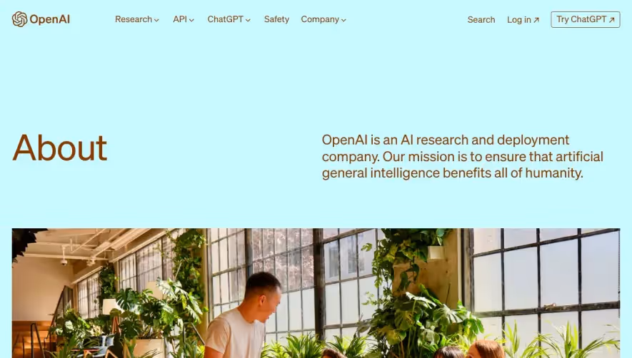OpenAI About Page