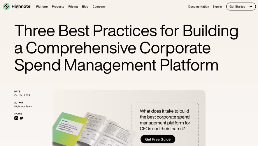 Highnote Blog Template