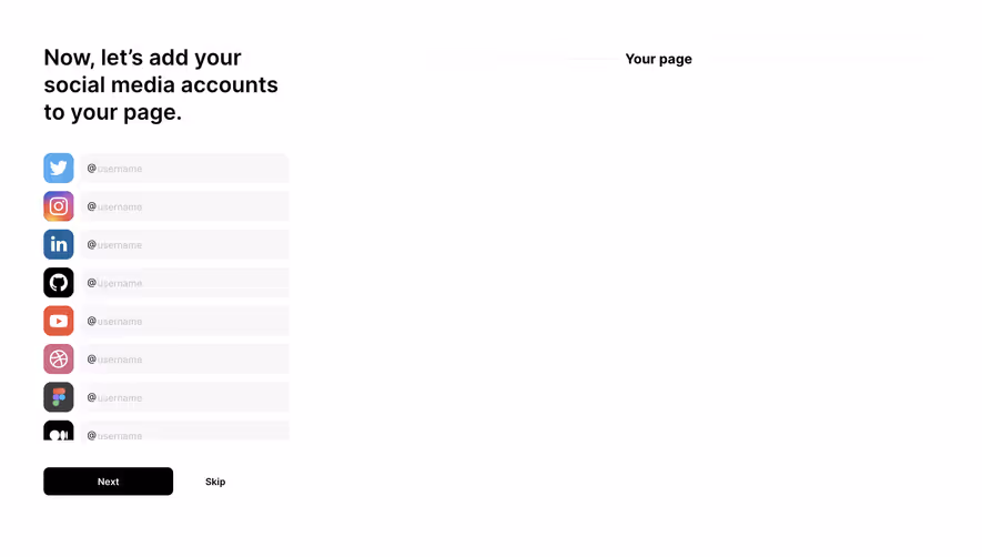 Bento Add Social Media Links