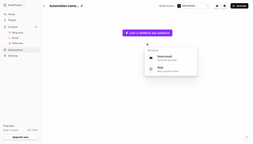 Audienceful Add Automation Action