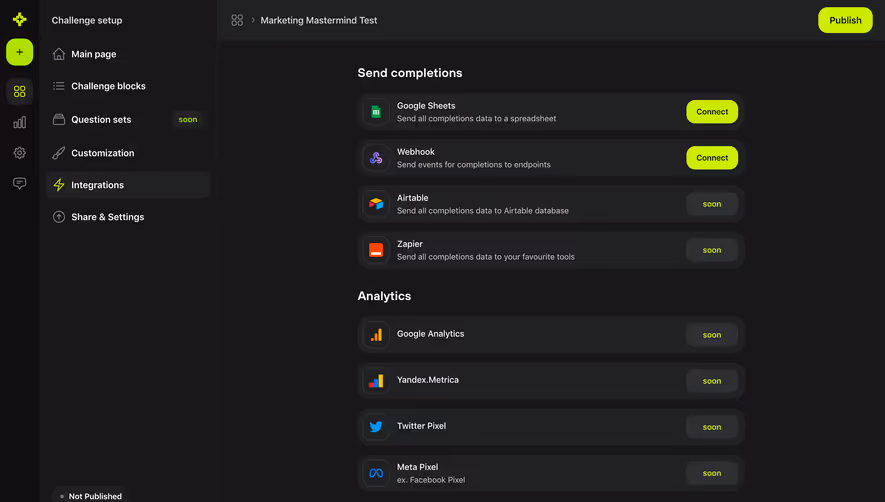 Meiro Challenge Integrations Setup