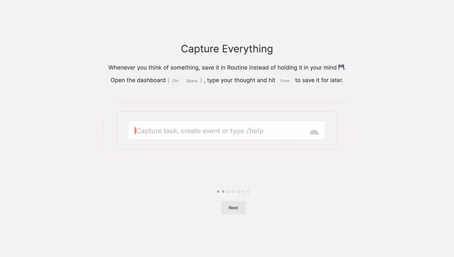 Routine User Onboarding