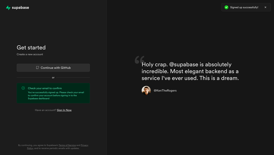 Supabase Verification