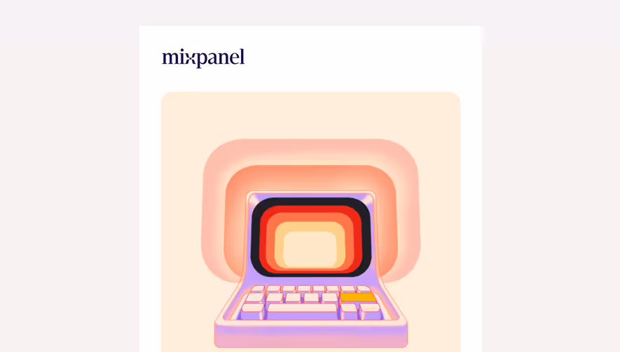 Mixpanel Welcome Email