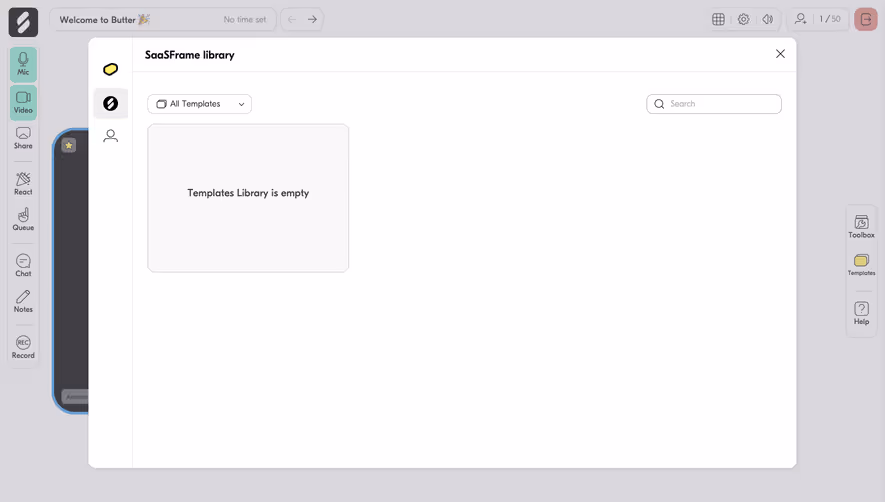 Butter Empty Template Library