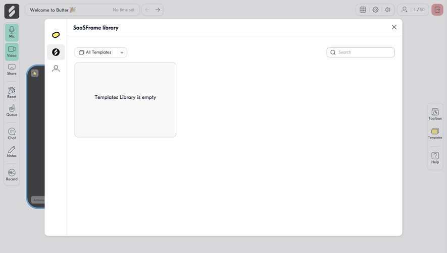 Butter Empty Template Library
