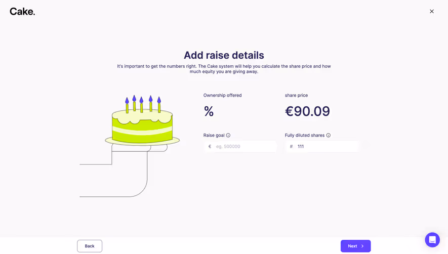 Cake Equity Create A Raise