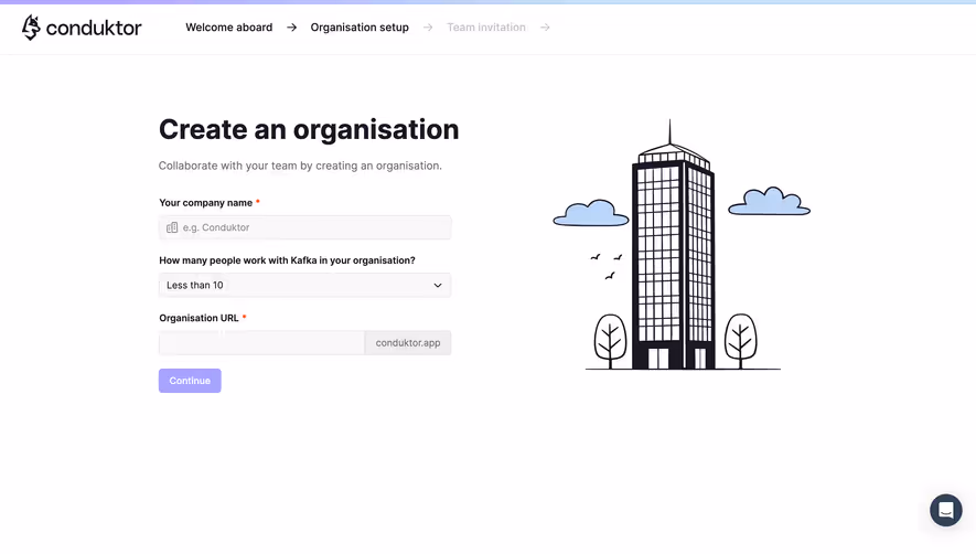 Conduktor Account Setup