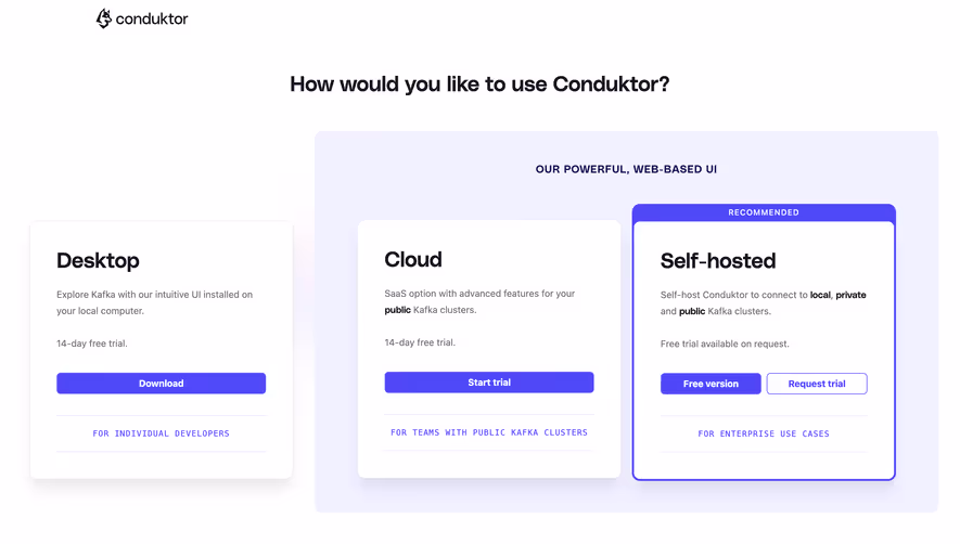 Conduktor Account Setup