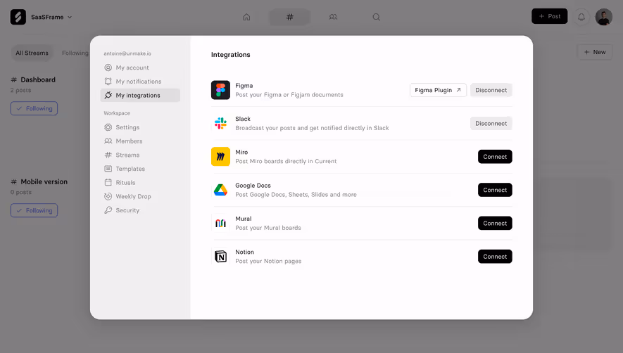 Current Integrations