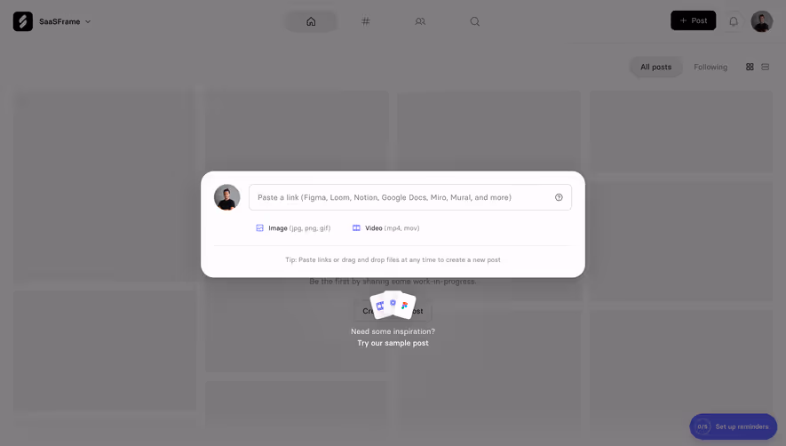 Current Create A Post