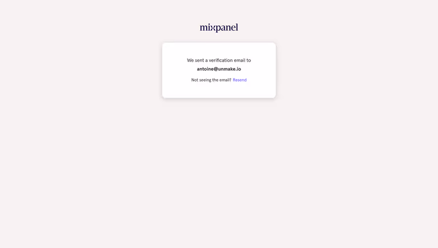 Mixpanel Sign Up Flow