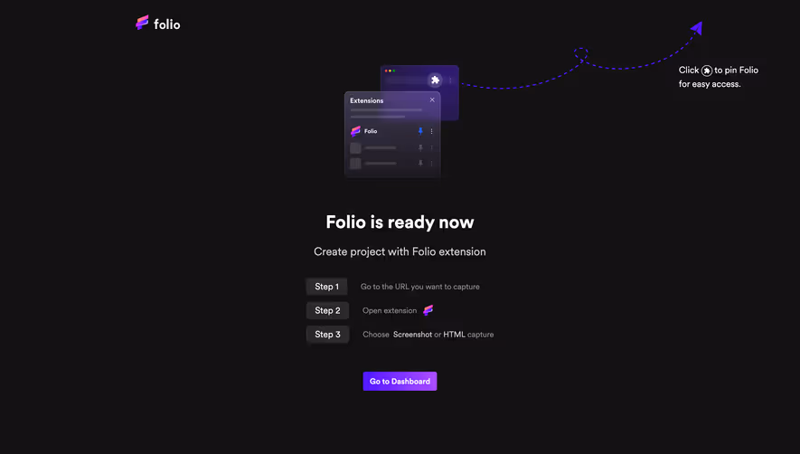 Folio Extension Installed